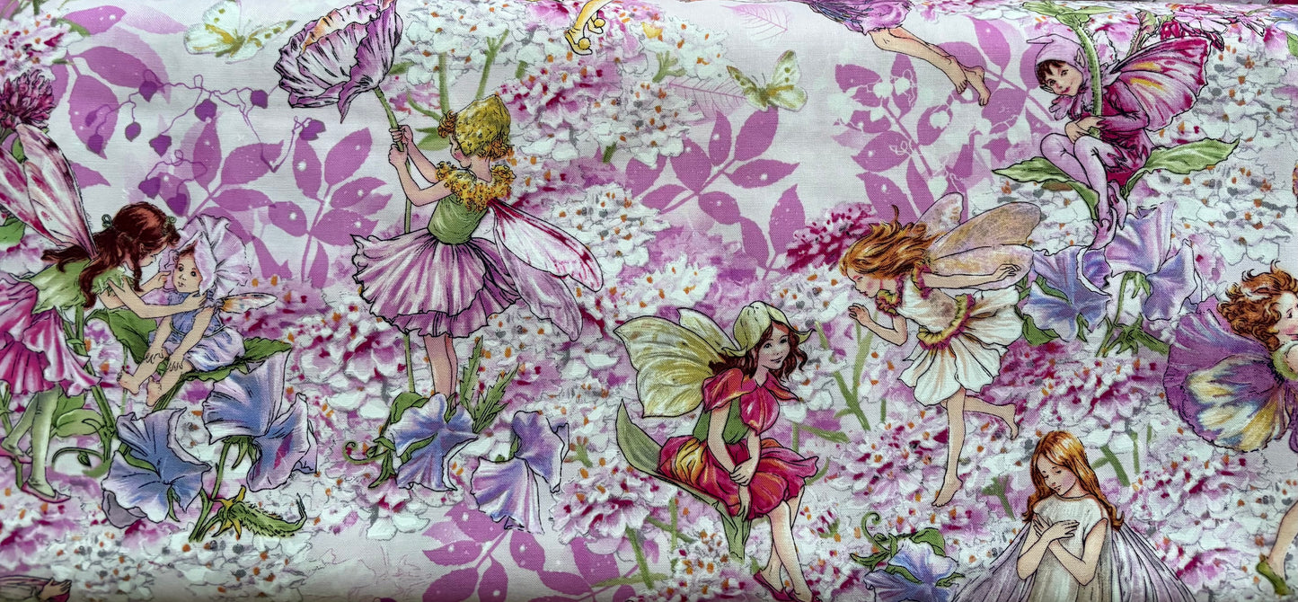 Michael Miller Petal Flower Fairies by Cicely Mary Barker, 100% Cotton Fabric, Sold by Yard