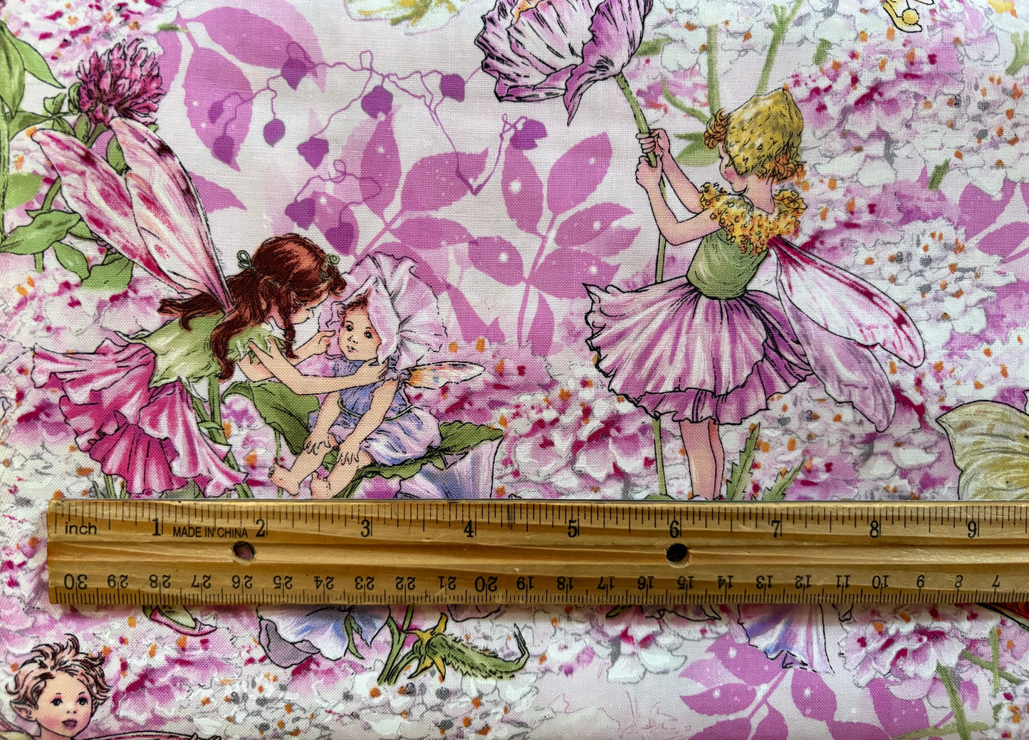 Michael Miller Petal Flower Fairies by Cicely Mary Barker, 100% Cotton Fabric, Sold by Yard