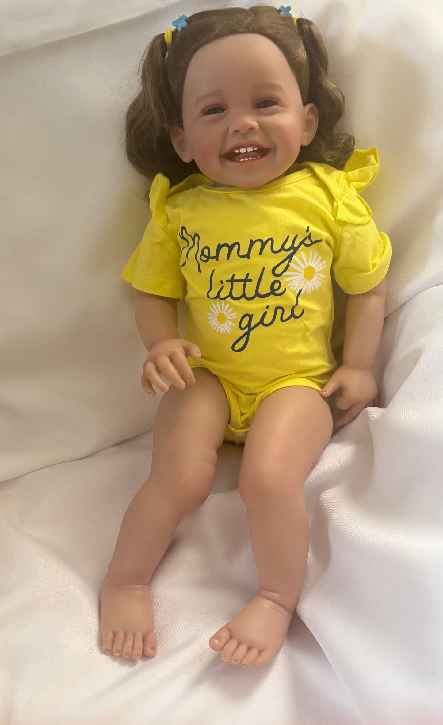 Adorable Reborn Girl Doll, Lifelike and Realistic, Three Outfits