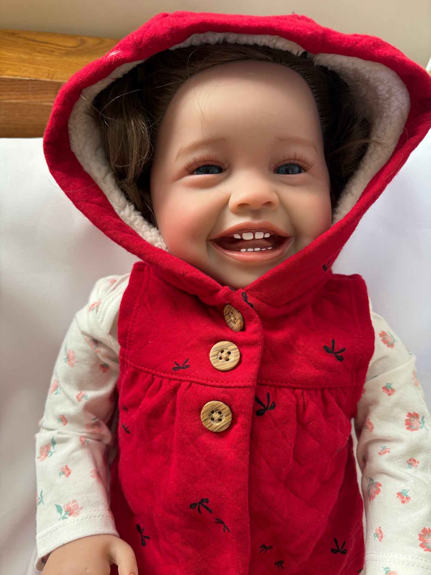 Adorable Reborn Girl Doll, Lifelike and Realistic, Three Outfits