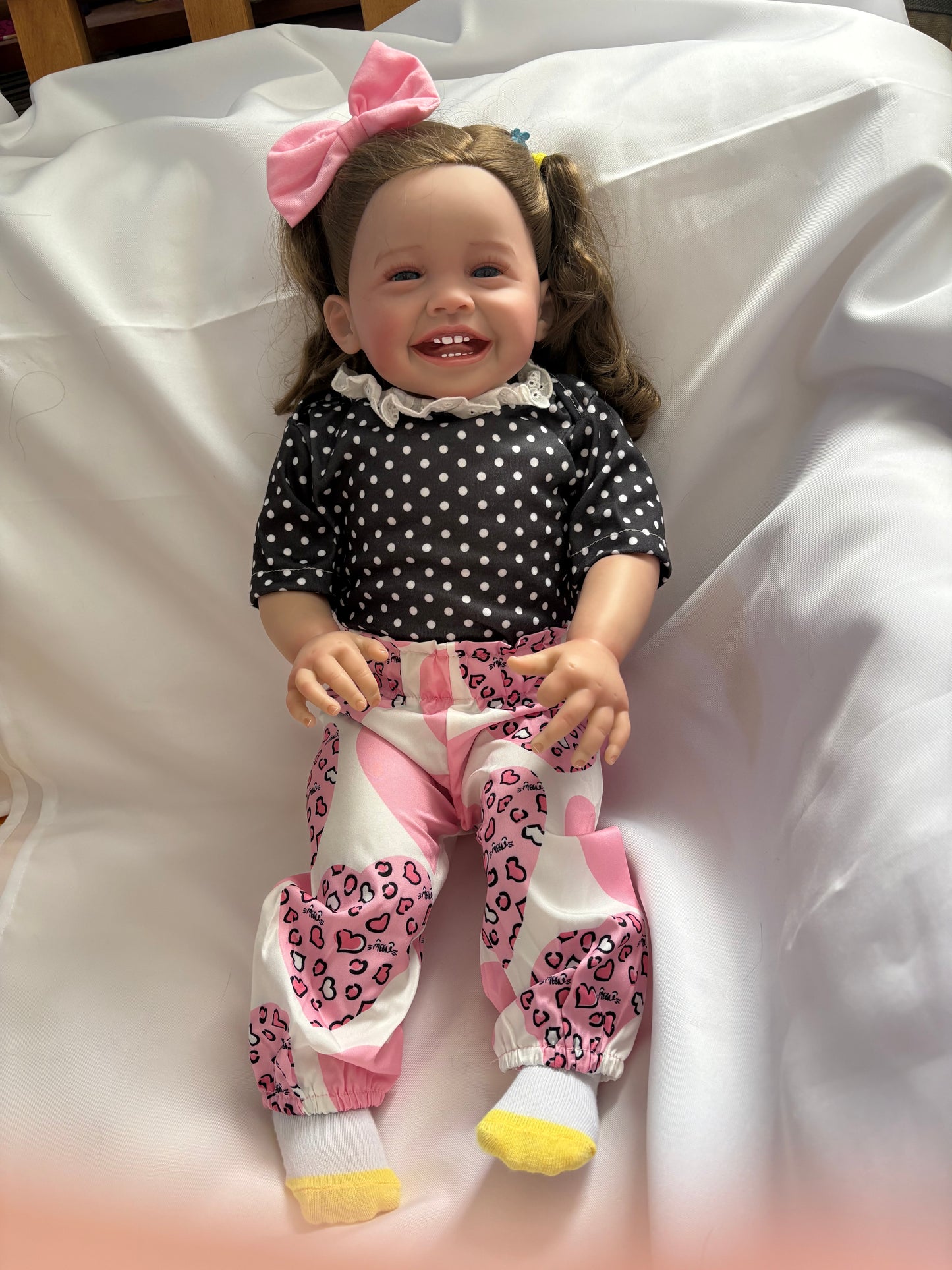 Adorable Reborn Girl Doll, Lifelike and Realistic, Three Outfits