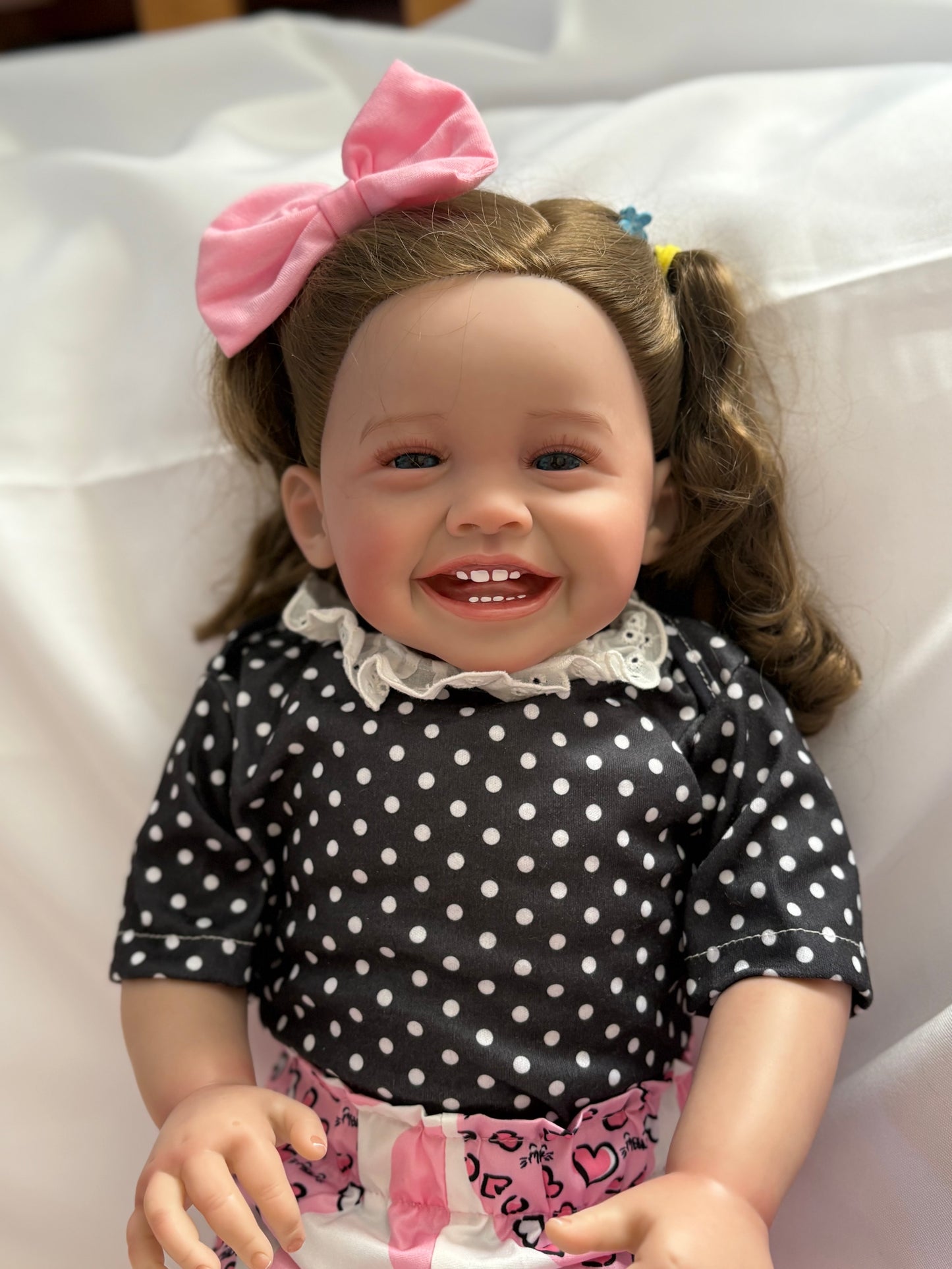 Adorable Reborn Girl Doll, Lifelike and Realistic, Three Outfits