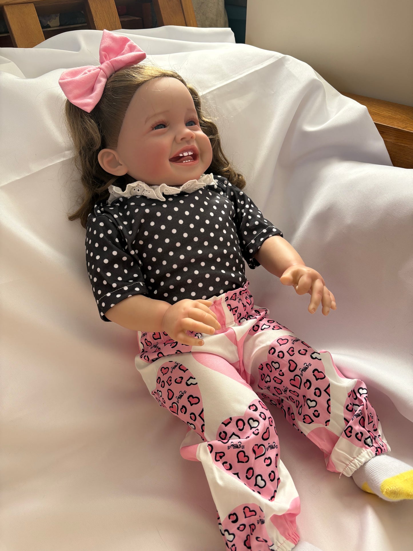 Adorable Reborn Girl Doll, Lifelike and Realistic, Three Outfits