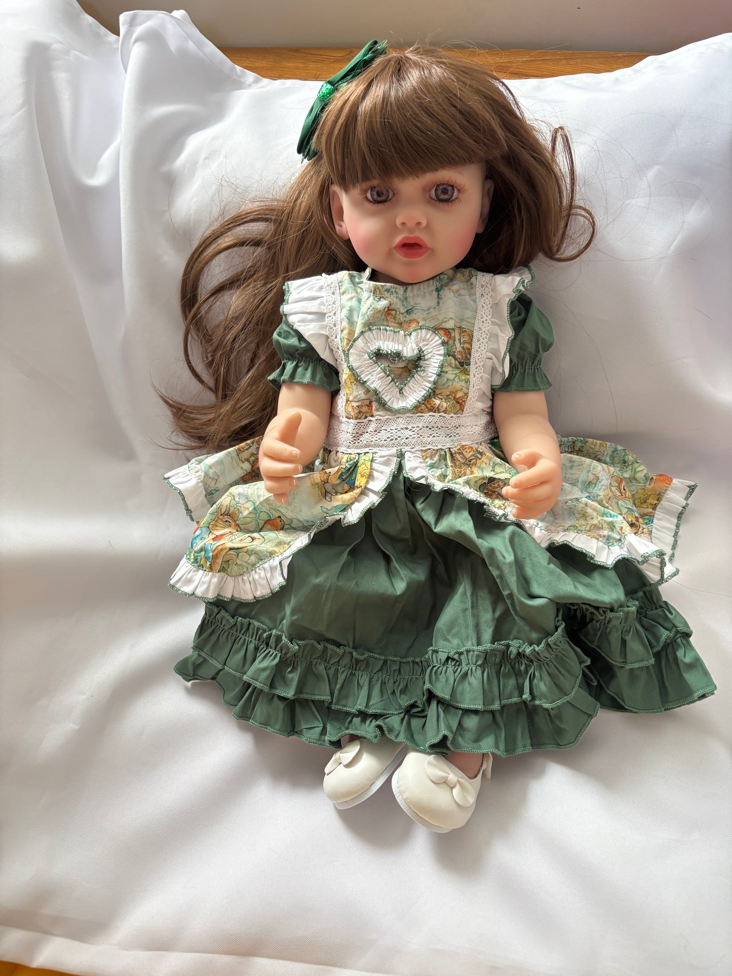 Adorable Reborn Girl Doll, Lifelike and Realistic, Three Outfits