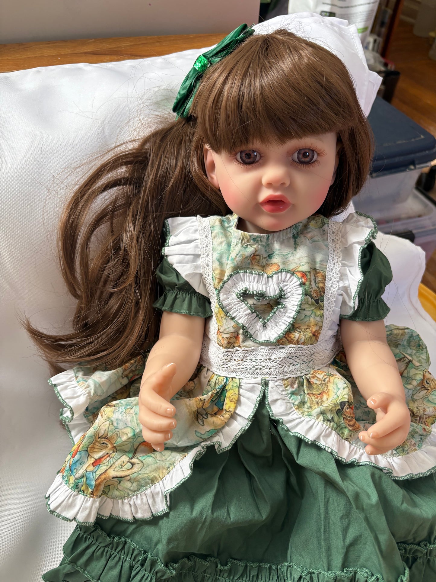 Adorable Reborn Girl Doll, Lifelike and Realistic, Three Outfits
