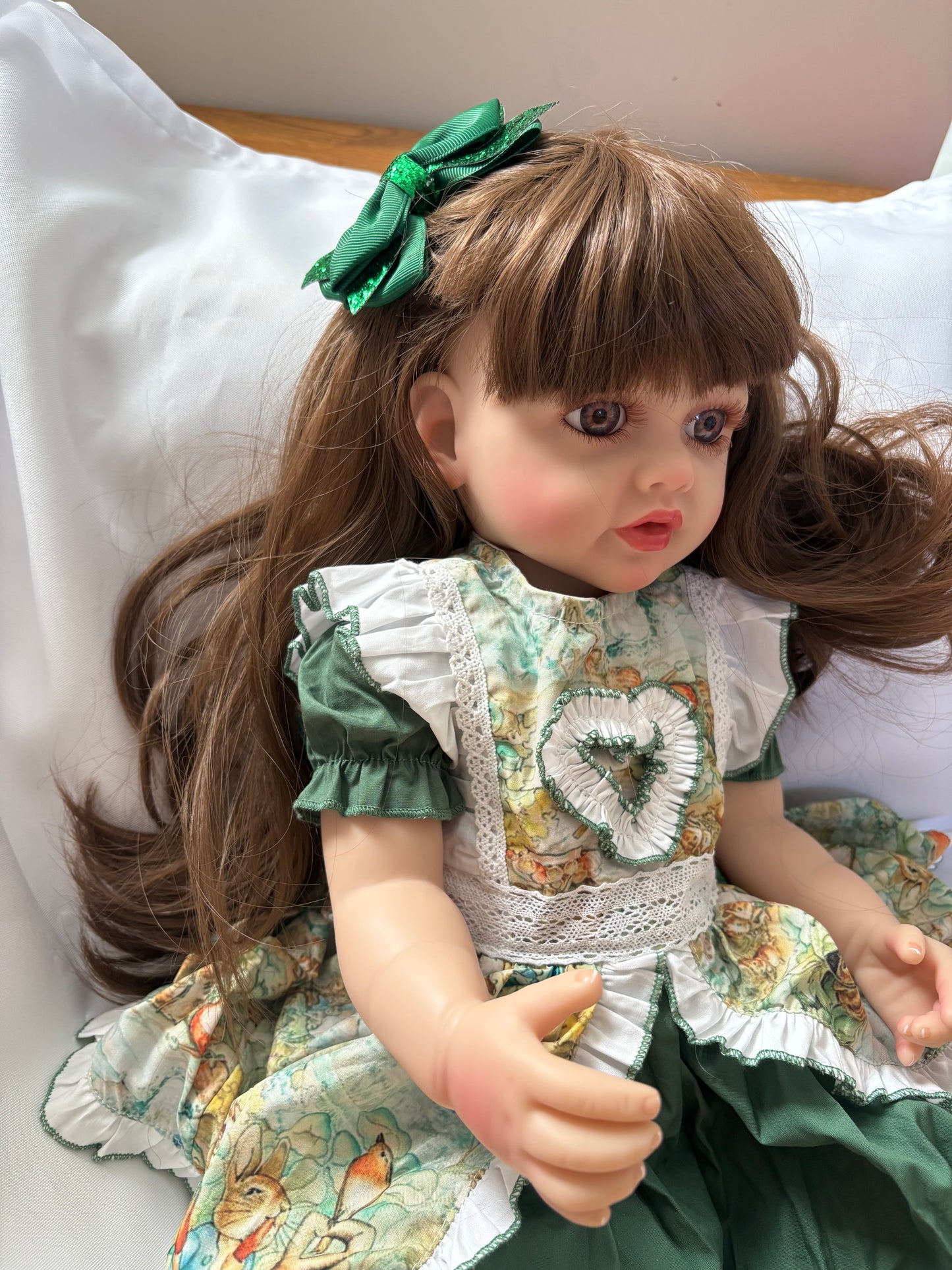 Adorable Reborn Girl Doll, Lifelike and Realistic, Three Outfits