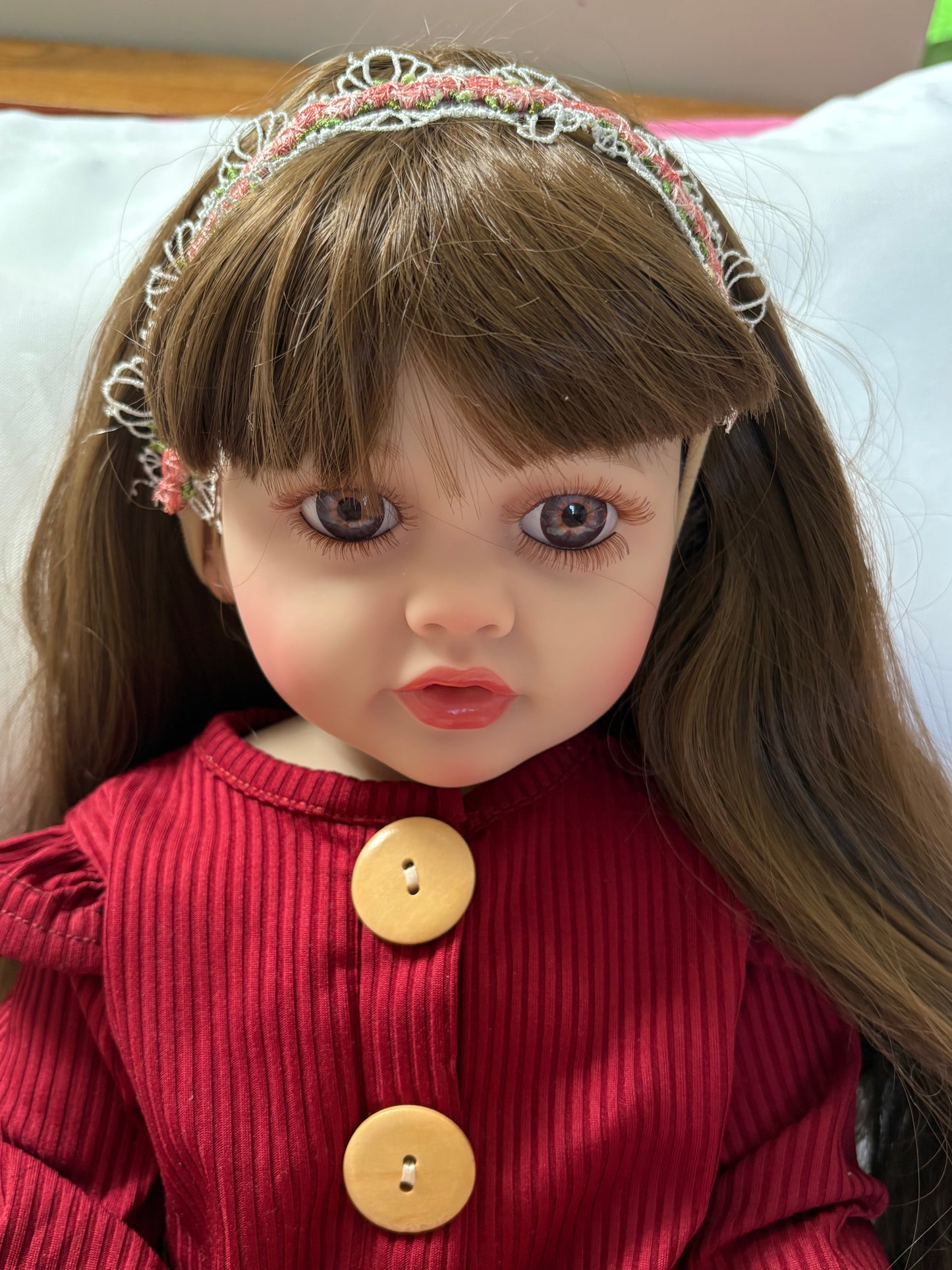 Adorable Reborn Girl Doll, Lifelike and Realistic, Three Outfits