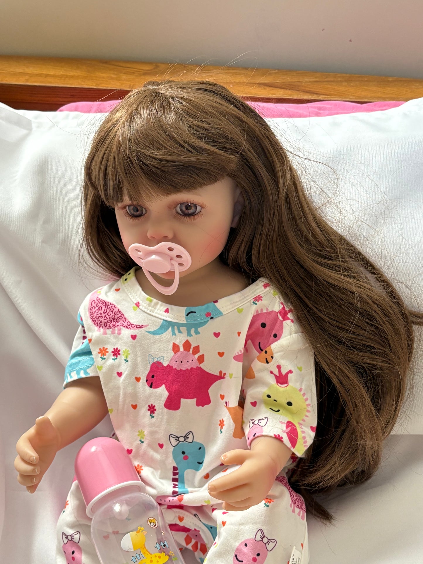 Adorable Reborn Girl Doll, Lifelike and Realistic, Three Outfits