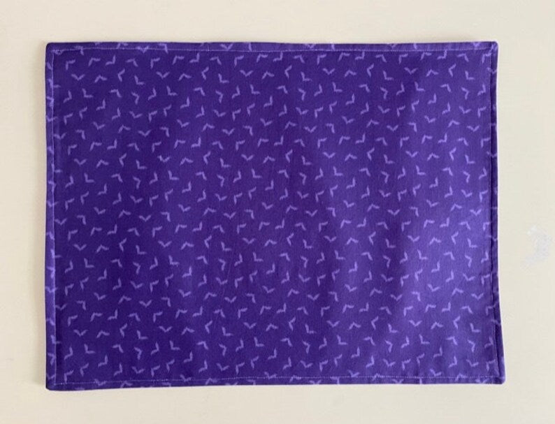 Set of 2 Placemats, Halloween Placemats, Haunted House Halloween Village Placemats, Reversible Placemats