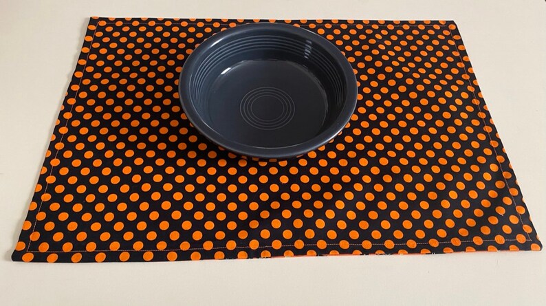 Halloween Placemats, Bats Placemats, Set of 2 Placemats