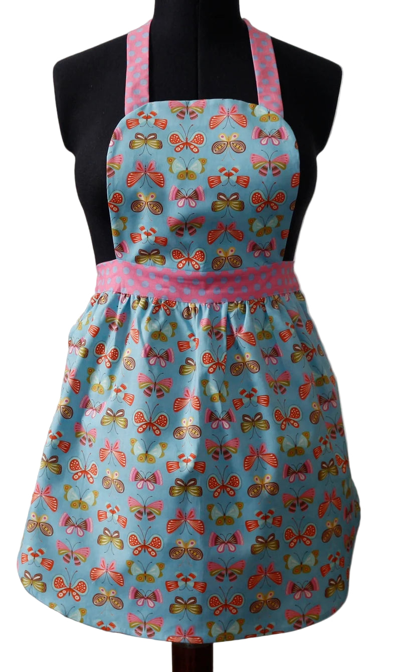 Apron for Women, Butterfly Apron for Women, Spring Apron for Women