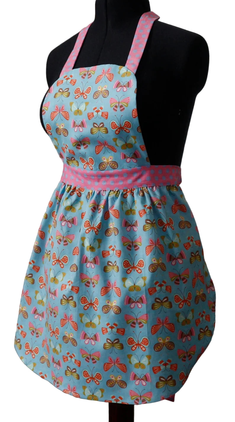 Apron for Women, Butterfly Apron for Women, Spring Apron for Women