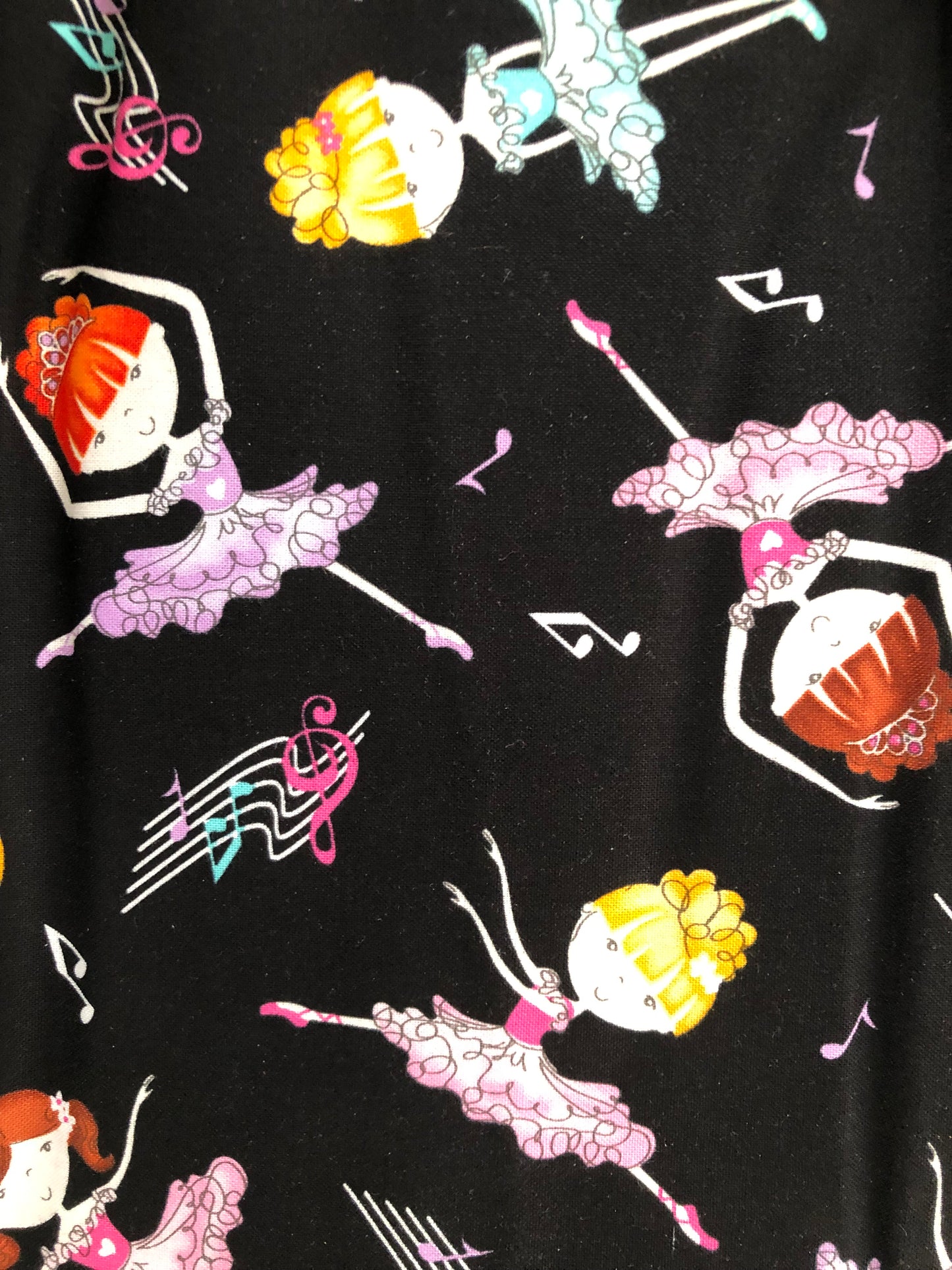 Studio E Balle-rina Swizzle Sticks Black, Ballet Girls, Designer Cotton, Quilting Fabric, Sold by YARD