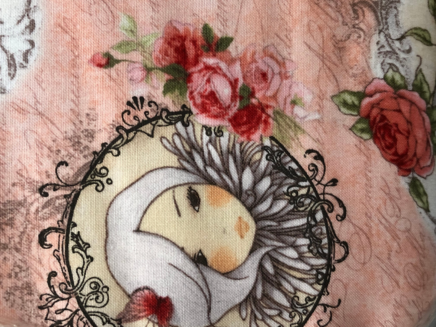 Quilting Treasures Cameo Girl La Vie En Rose Girls Santoro London, Designer Cotton, Quilting Fabric, Sold by YARD