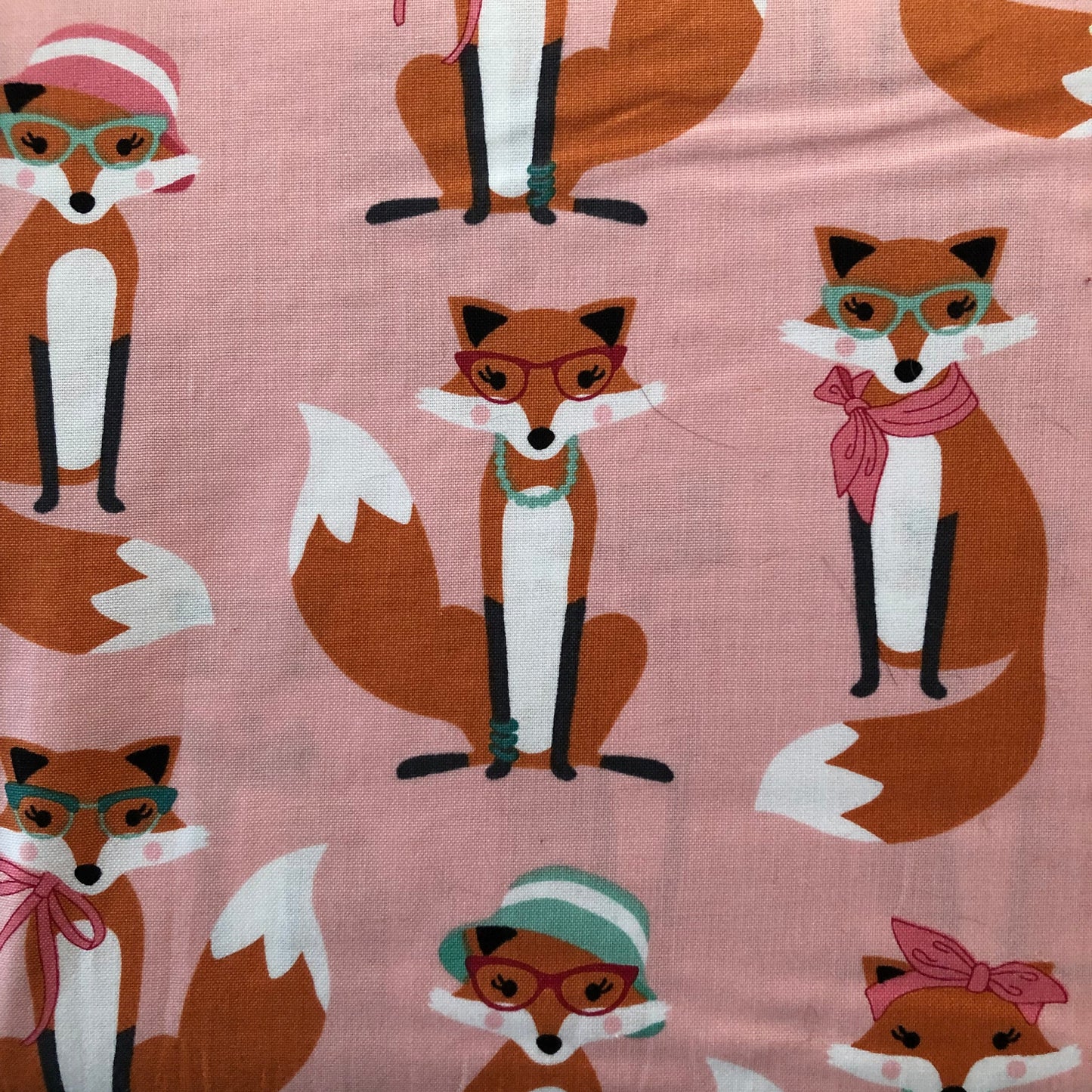 Robert Kaufman Fabulous Foxes Pale Pink, Designer Cotton, Quilting Fabric, Sold by YARD
