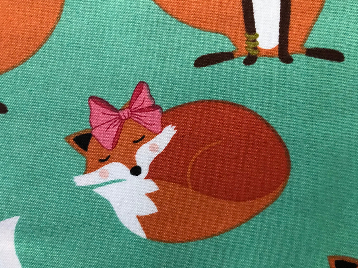 Robert Kaufman Fabulous Foxes Aqua Blue, Designer Cotton, Quilting Fabric, Sold by YARD