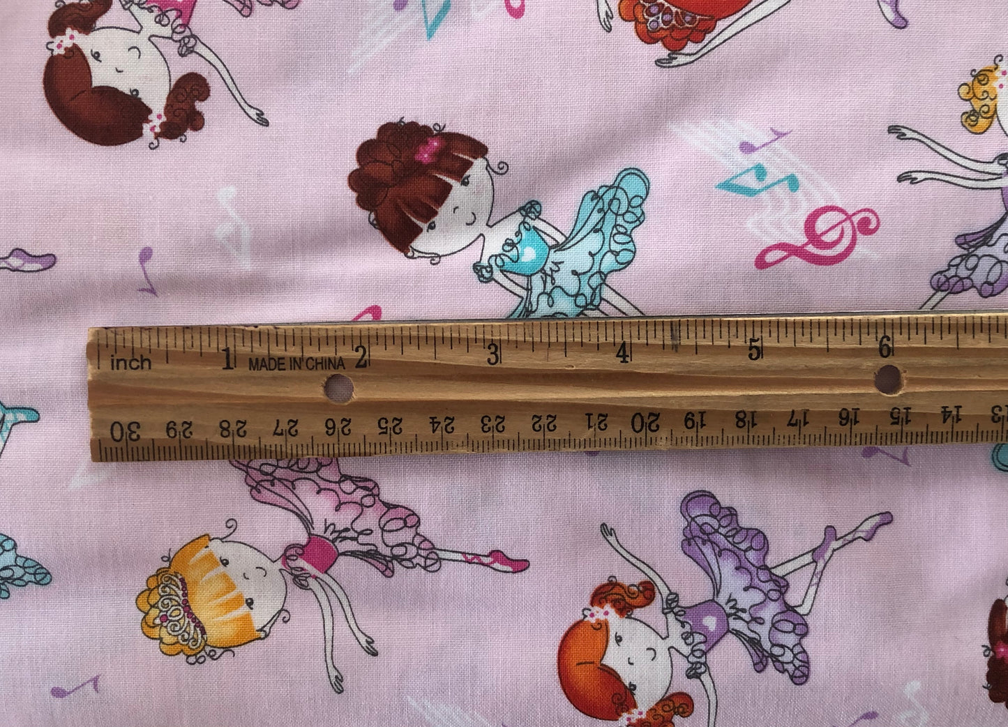 Studio E Balle-Rina Swizzle Sticks Pink, Ballet Girls, Designer Cotton, Quilting Fabric, Sold by YARD