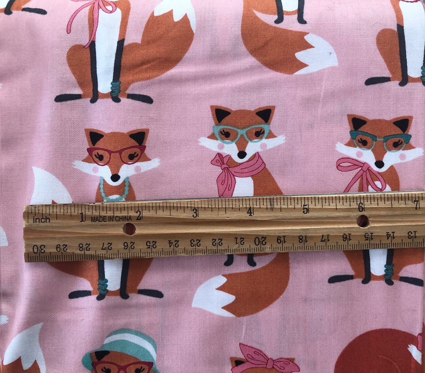 Robert Kaufman Fabulous Foxes Pale Pink, Designer Cotton, Quilting Fabric, Sold by YARD