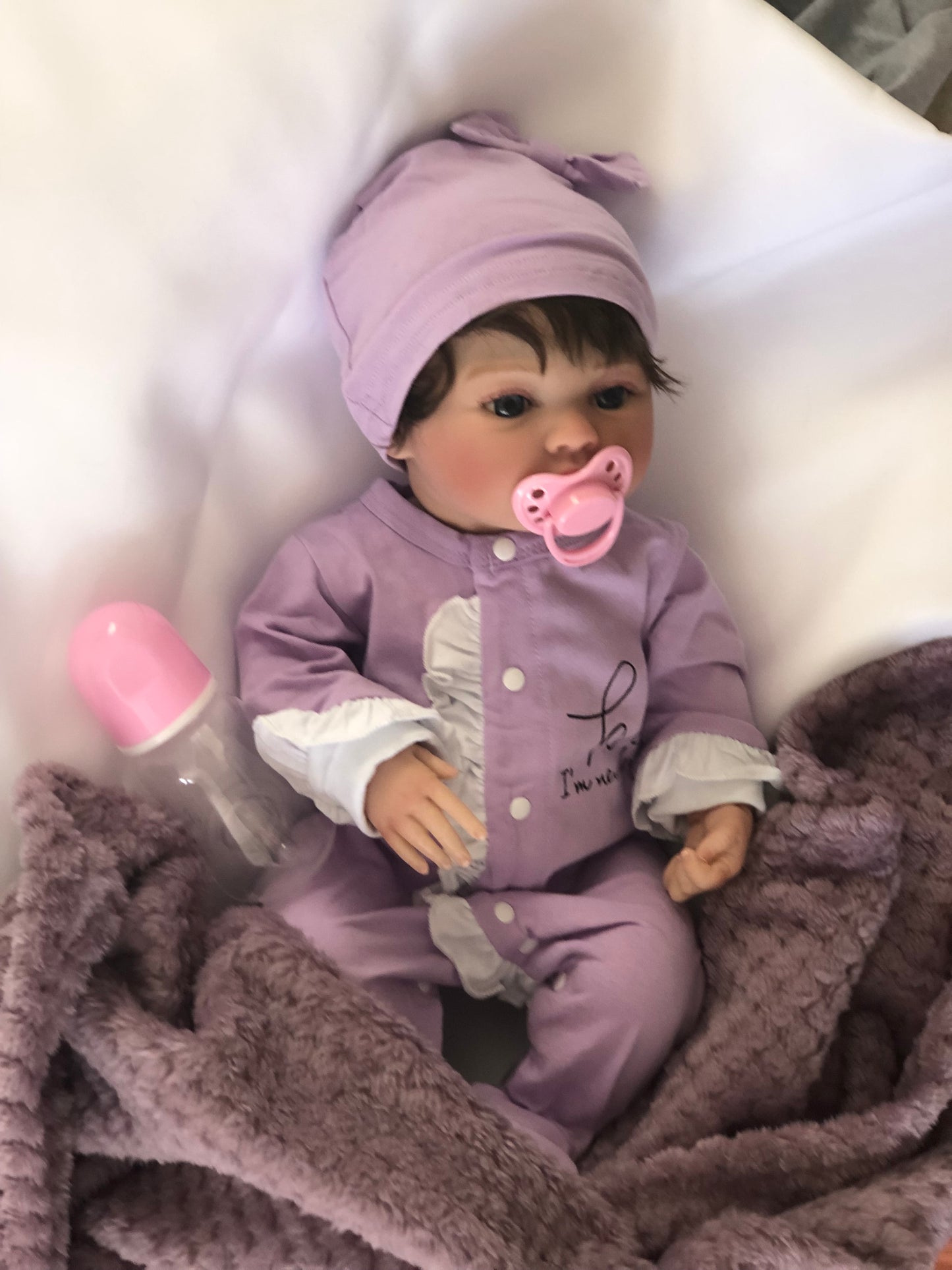 Adorable Reborn Girl Baby Doll, Realistic Lifelike Newborn
