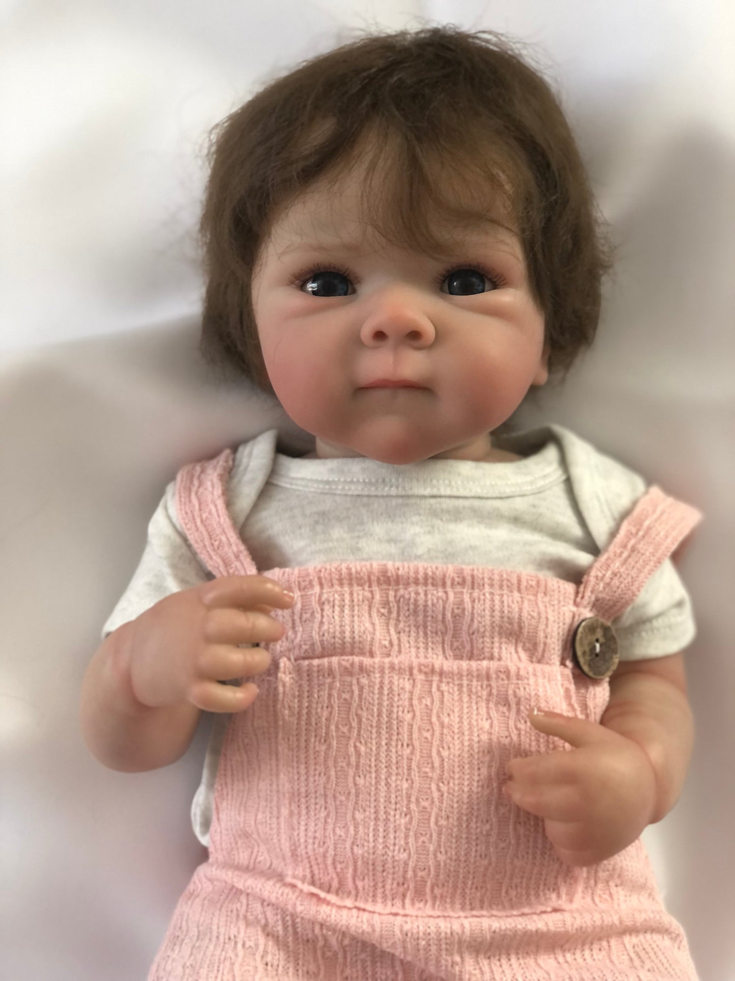 Adorable Reborn Girl Baby Doll with Christmas Outfit, Realistic Lifelike Newborn