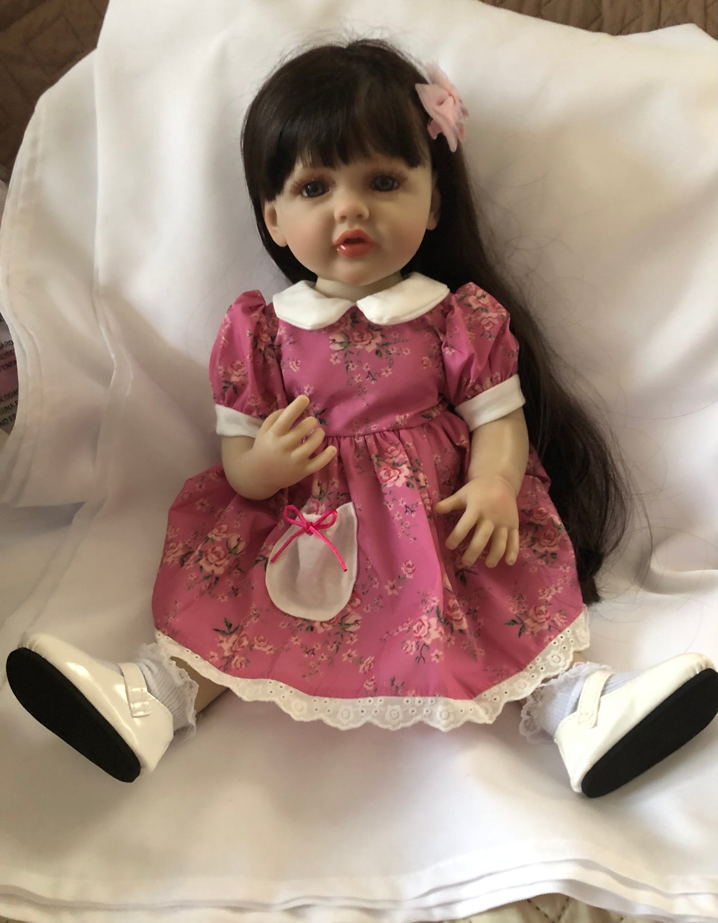 Adorable Reborn Girl Doll, Lifelike and Realistic, Two Outfits
