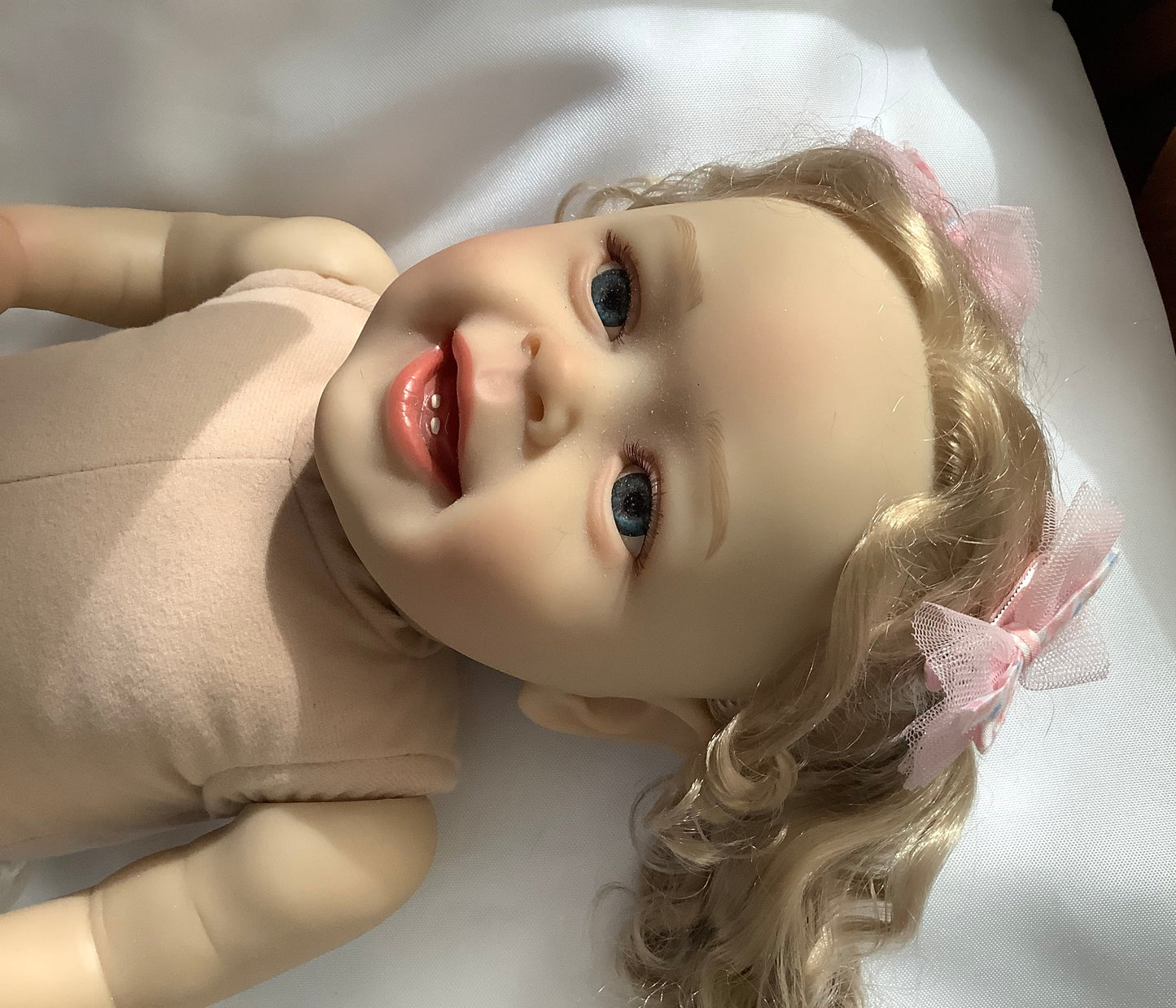 Adorable Reborn Girl Doll, Lifelike and Realistic, Handmade Dress Outfit