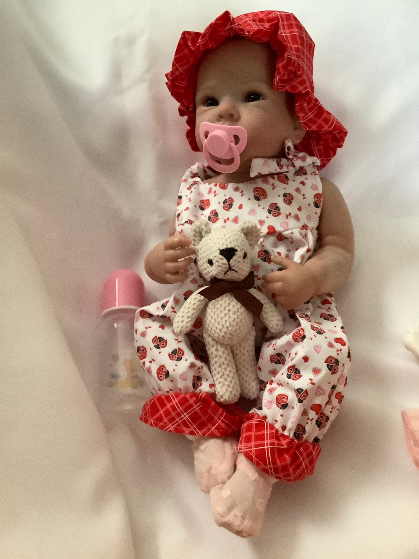 Adorable Reborn Girl Doll, Lifelike and Realistic, Handmade Outfit