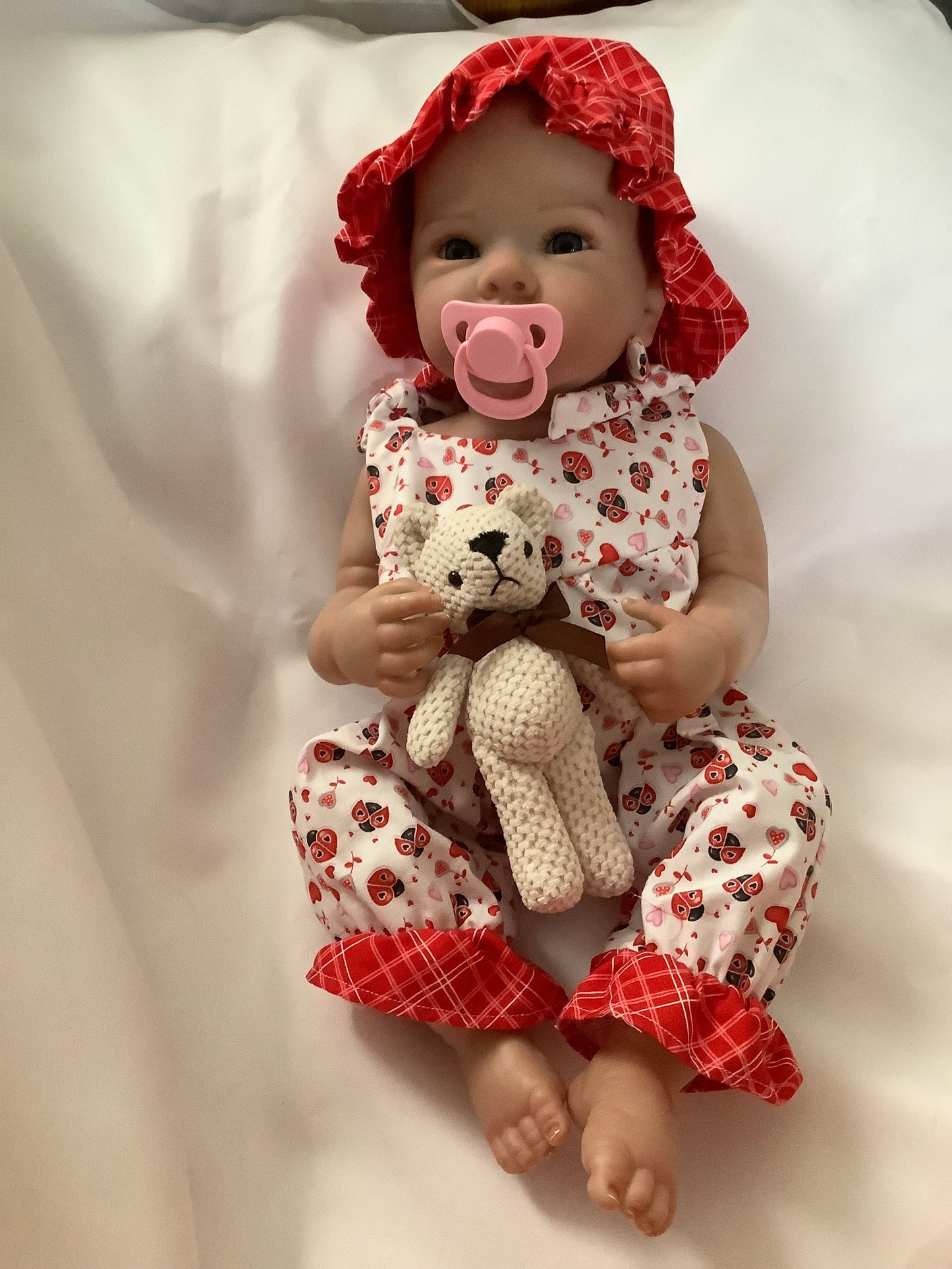 Adorable Reborn Girl Doll, Lifelike and Realistic, Handmade Outfit