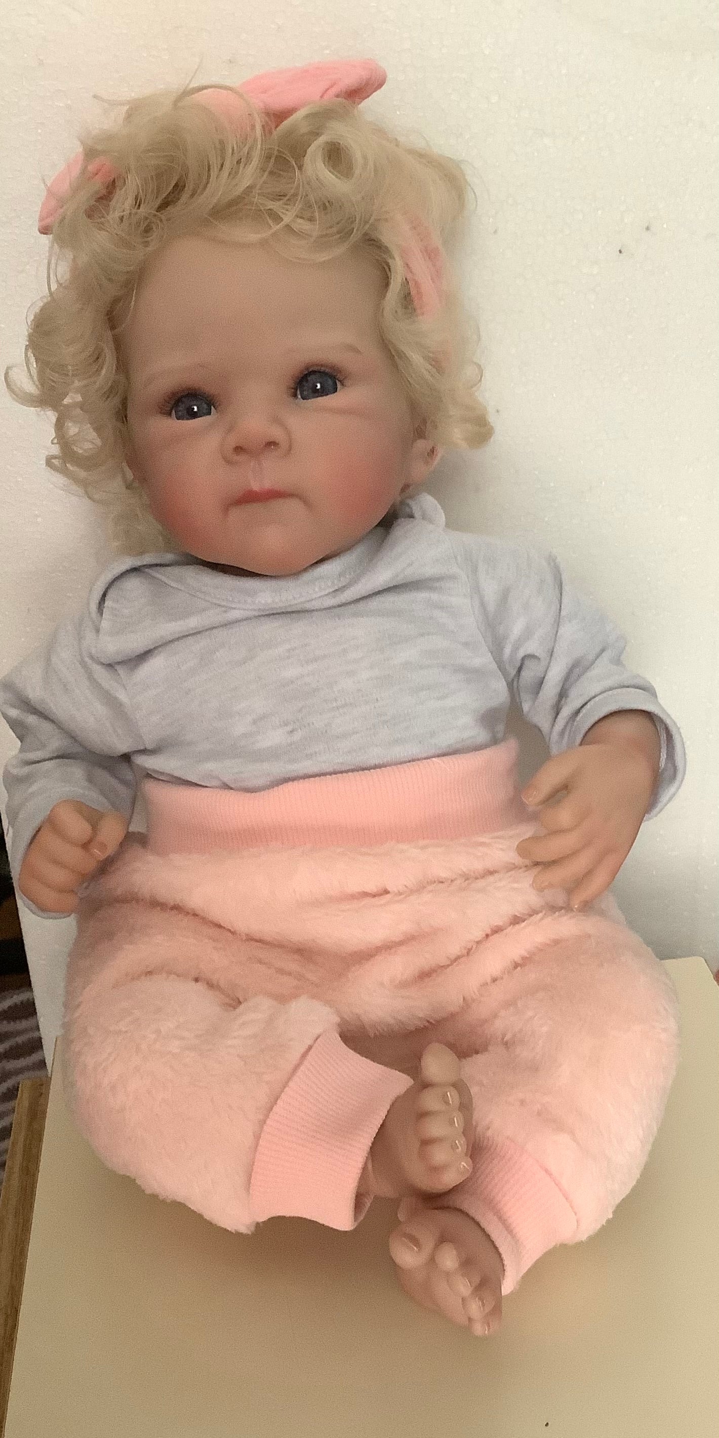 Adorable Reborn Girl Baby Doll, Realistic Lifelike Newborn, Handmade Outfit