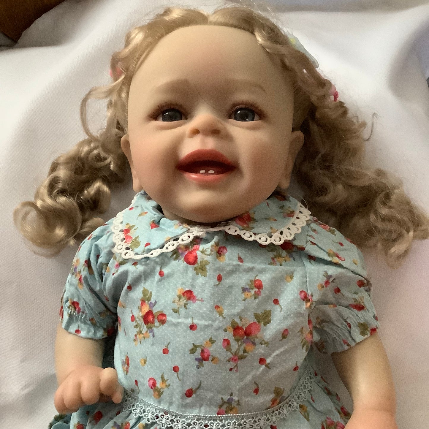 Adorable Reborn Girl Doll, Lifelike and Realistic, Handmade Dress Outfit
