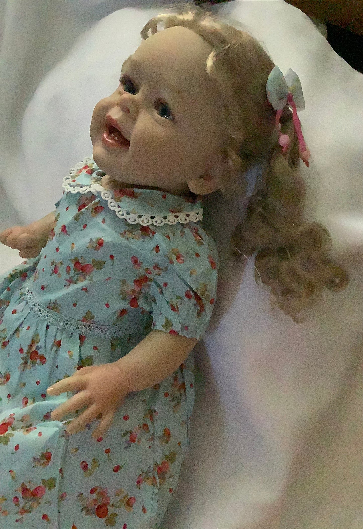 Adorable Reborn Girl Doll, Lifelike and Realistic, Handmade Dress Outfit