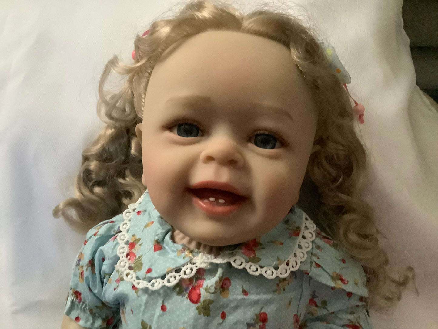 Adorable Reborn Girl Doll, Lifelike and Realistic, Handmade Dress Outfit