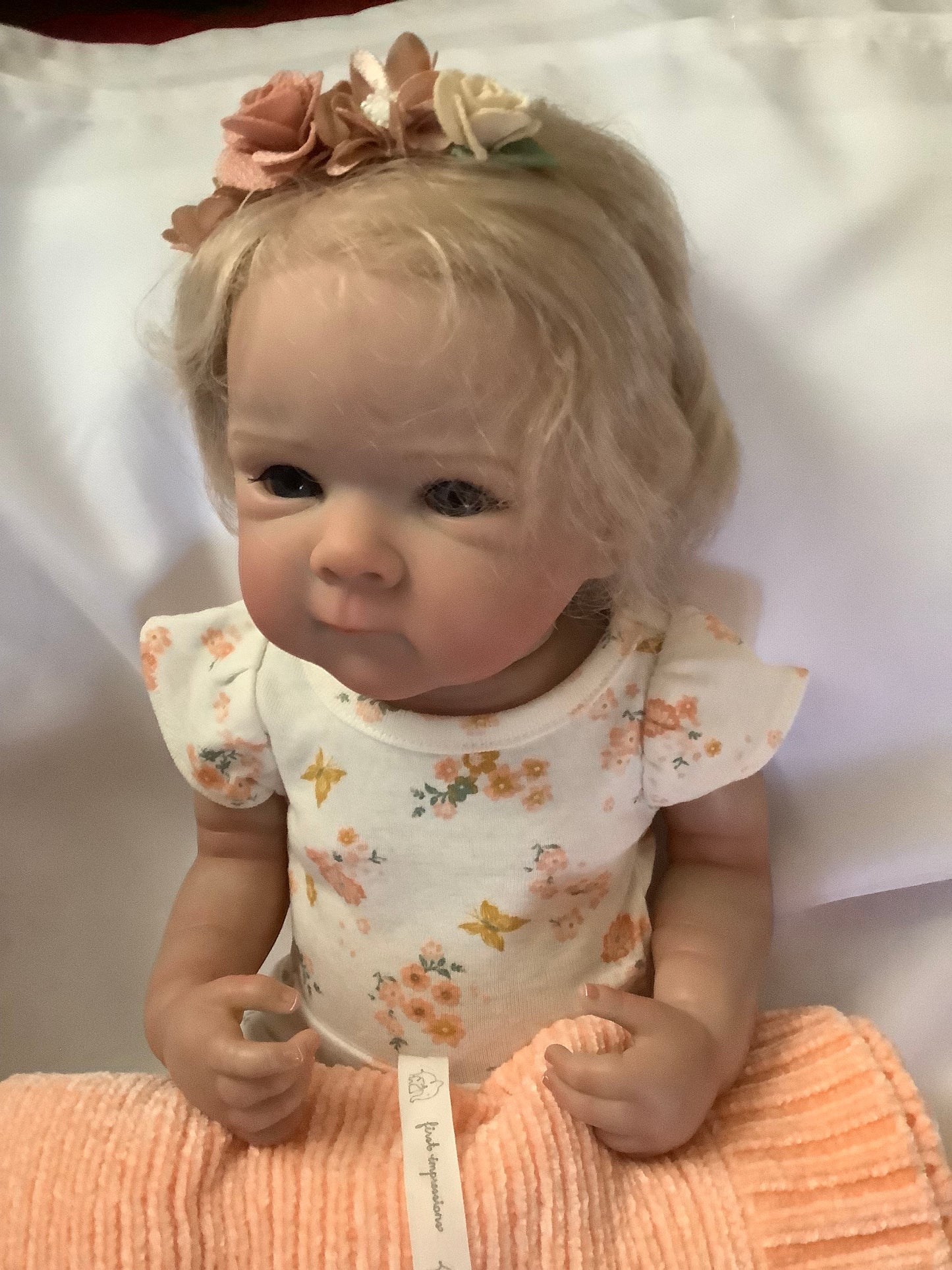 Adorable Reborn Girl Baby Doll, Realistic Lifelike Newborn with One Outfit, Pajamas, and Blanket