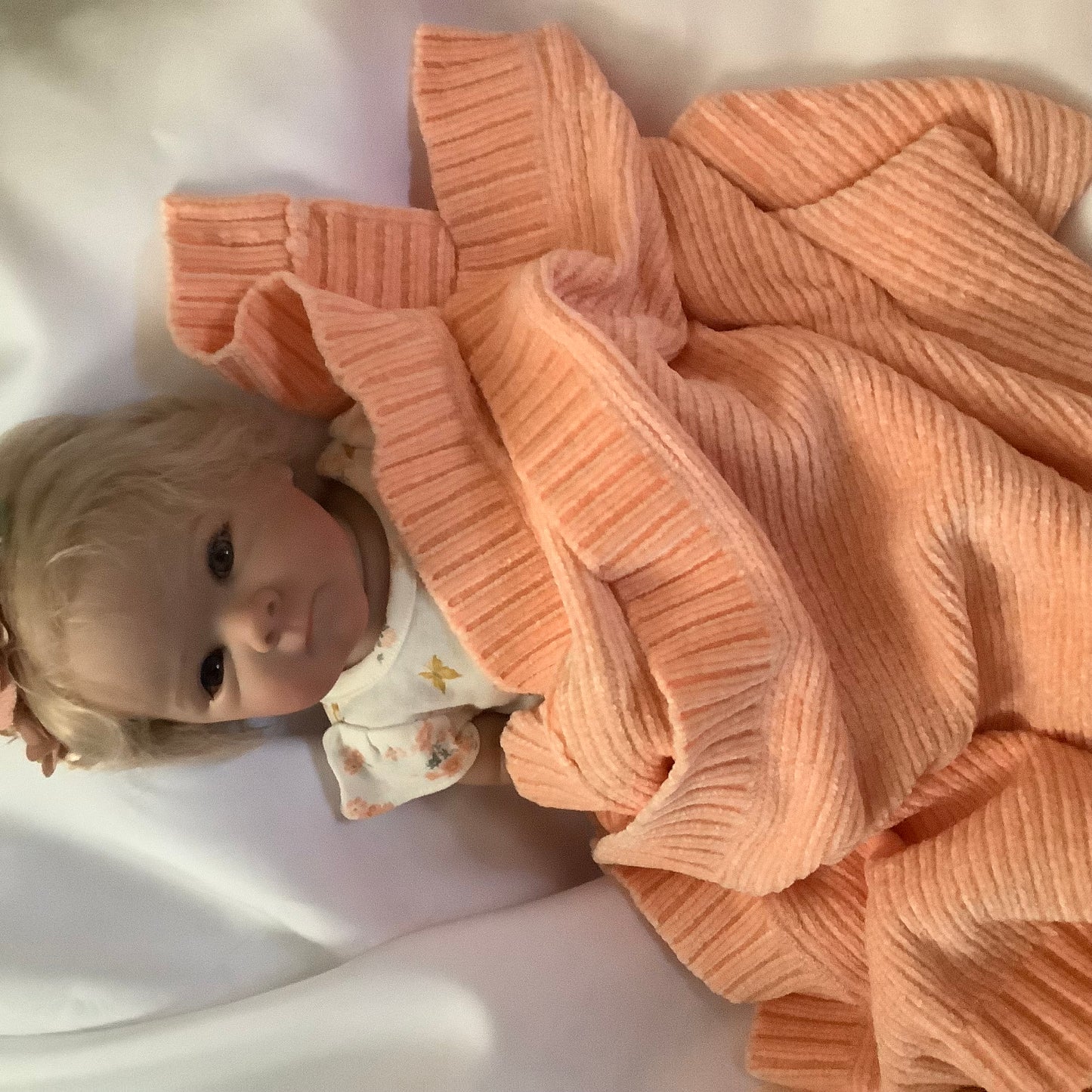 Adorable Reborn Girl Baby Doll, Realistic Lifelike Newborn with One Outfit, Pajamas, and Blanket