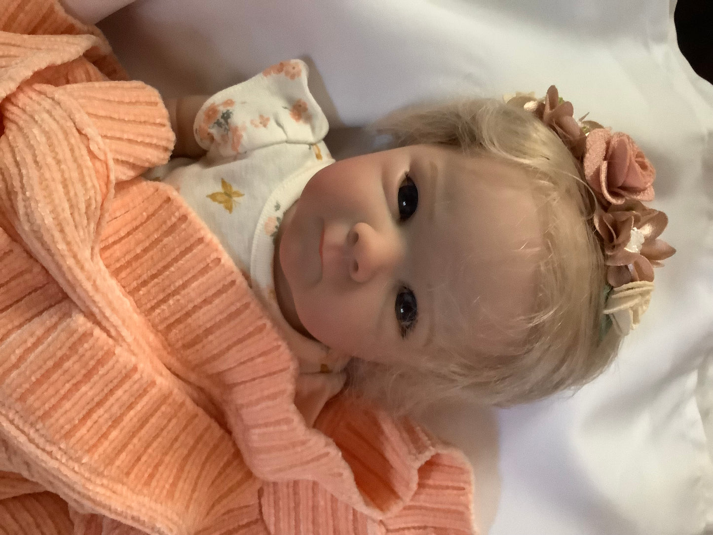 Adorable Reborn Girl Baby Doll, Realistic Lifelike Newborn with One Outfit, Pajamas, and Blanket