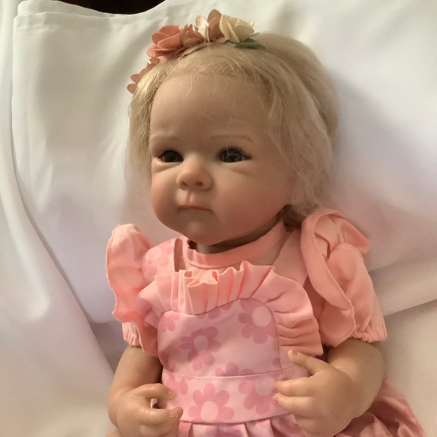 Adorable Reborn Girl Baby Doll, Realistic Lifelike Newborn with One Outfit, Pajamas, and Blanket