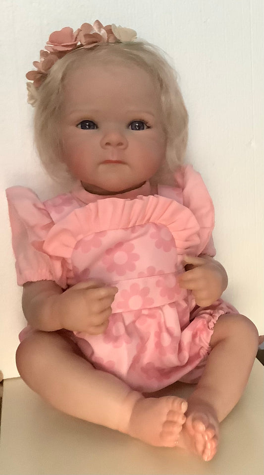 Adorable Reborn Girl Baby Doll, Realistic Lifelike Newborn with One Outfit, Pajamas, and Blanket