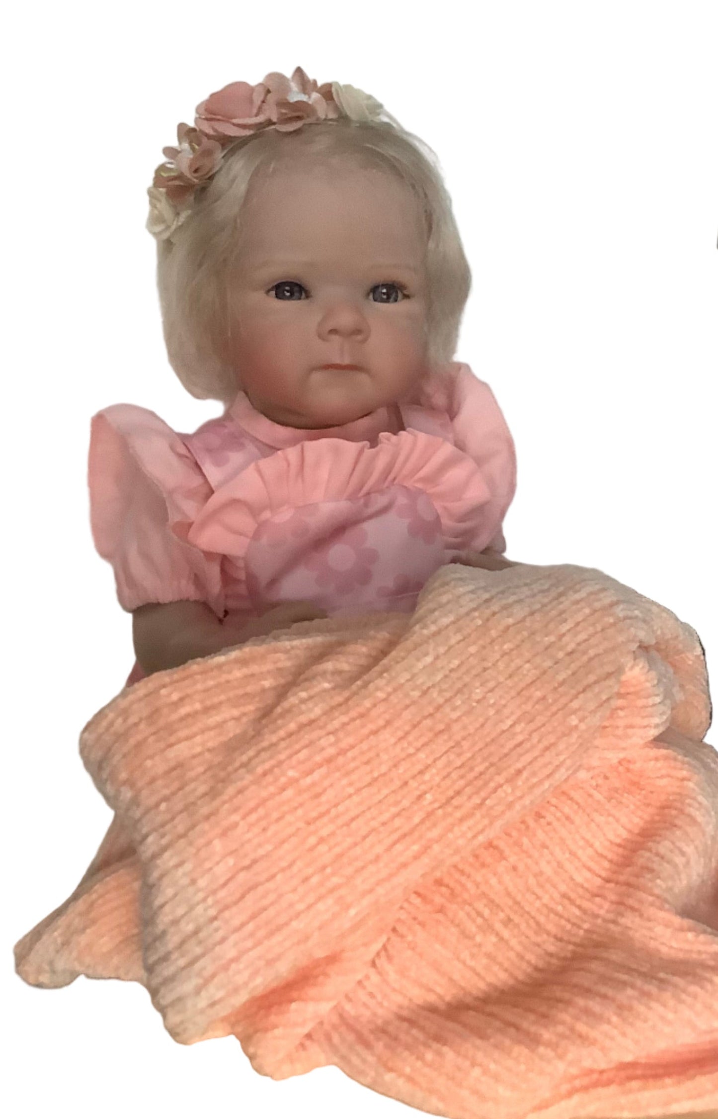 Adorable Reborn Girl Baby Doll, Realistic Lifelike Newborn with One Outfit, Pajamas, and Blanket