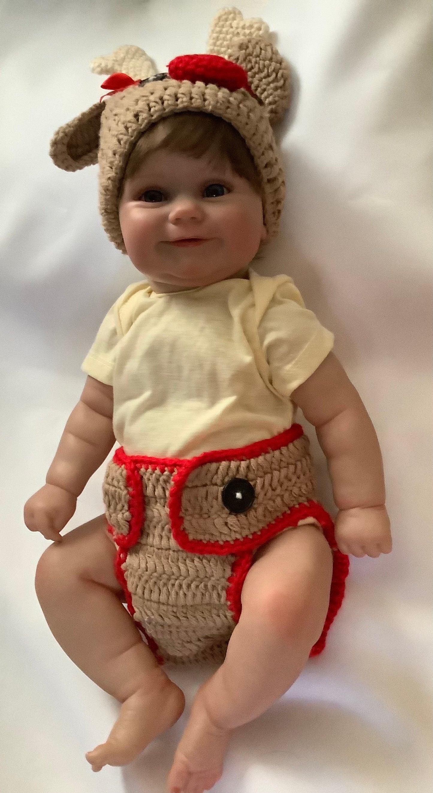 Adorable Reborn Girl Doll, Lifelike and Realistic, Christmas Outfit, Three Outfits