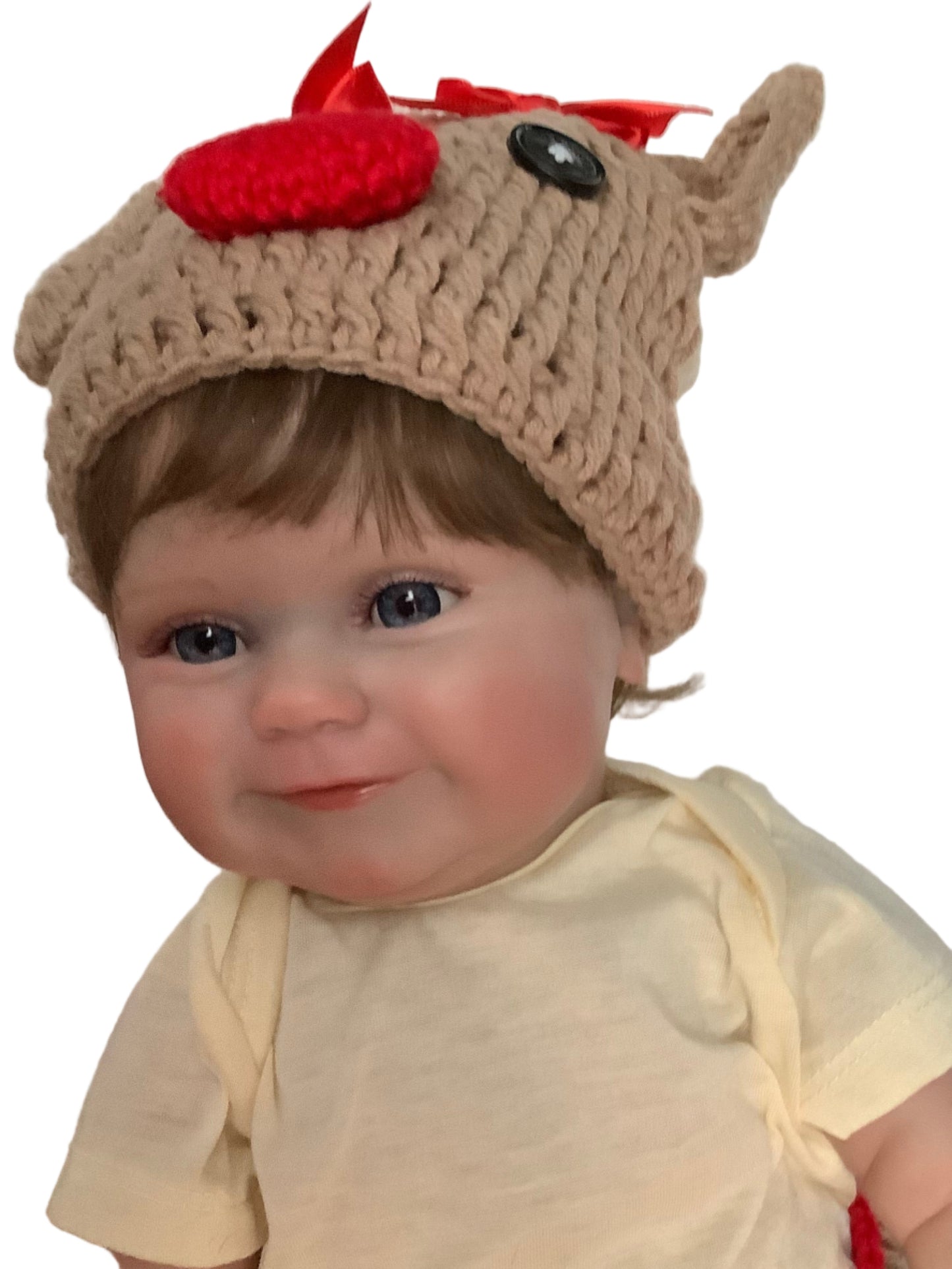 Adorable Reborn Girl Doll, Lifelike and Realistic, Christmas Outfit, Three Outfits