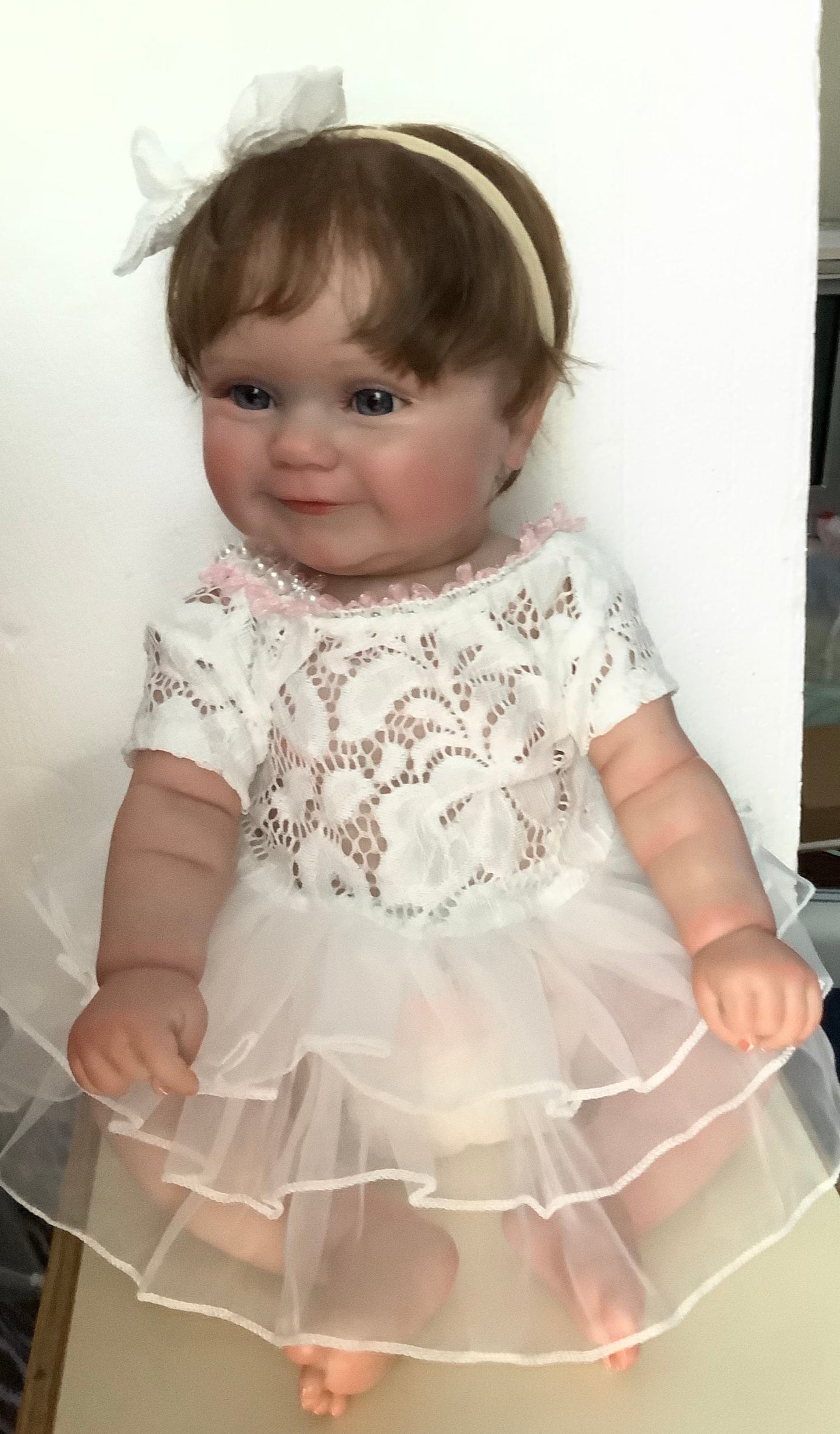 Adorable Reborn Girl Doll, Lifelike and Realistic, Christmas Outfit, Three Outfits