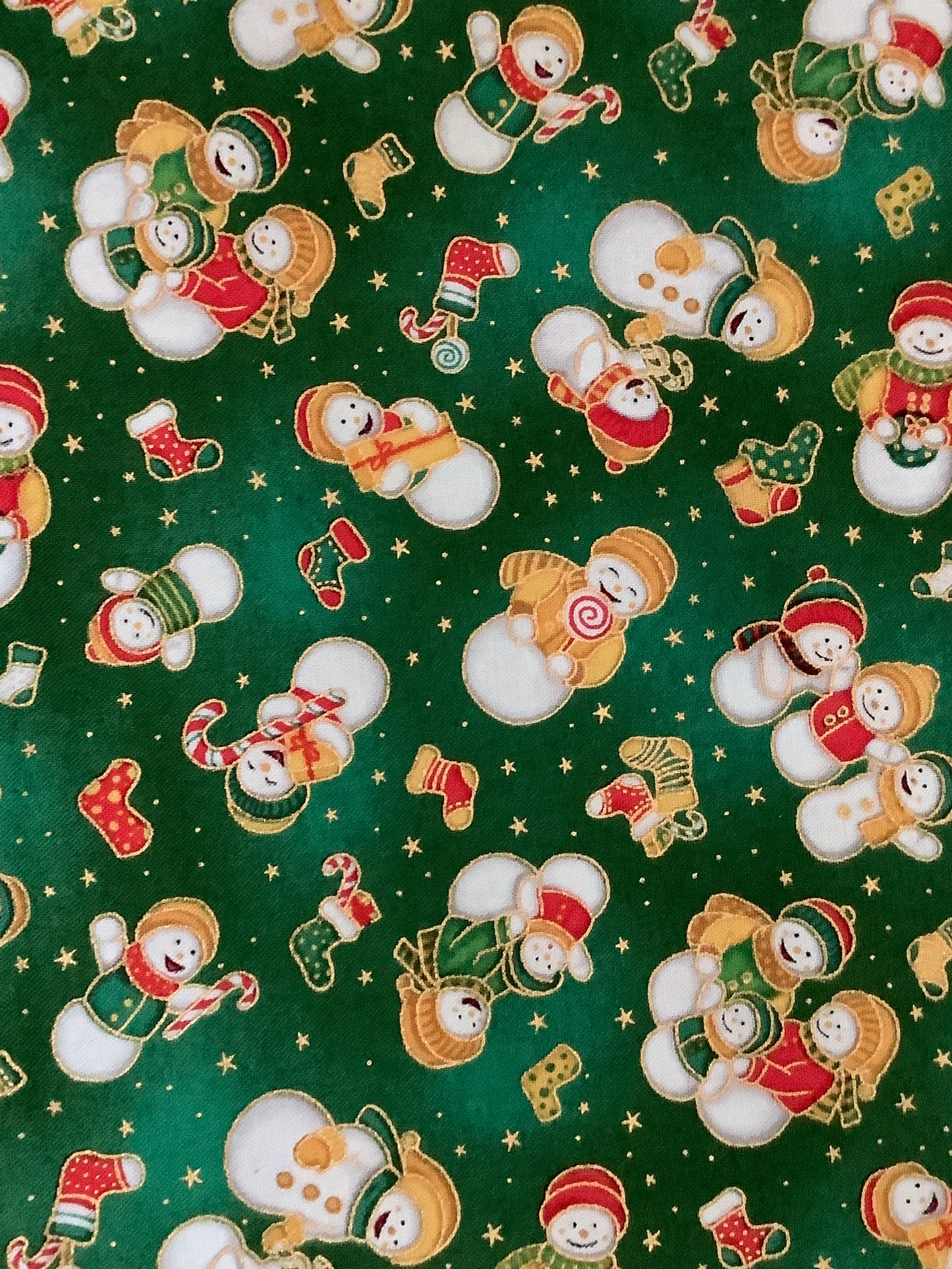Fabri-Quilt Christmas Village Snowmen, Designer Cotton, Quilting Fabric, Sold by YARD