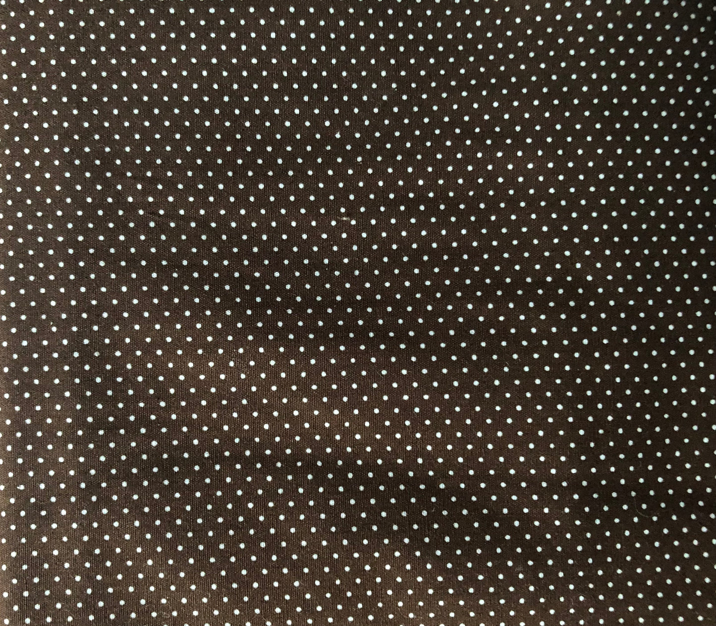 Robert Kaufman Sevenberry Petite Basics Brown and White Mini Polka Dots, Designer Cotton, Quilting Fabric, Sold by YARD
