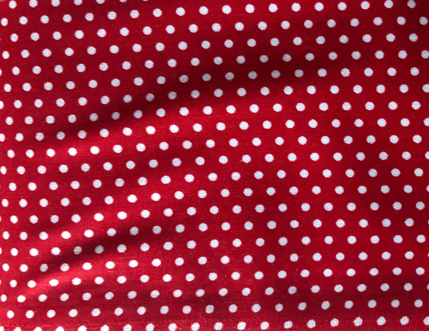 Robert Kaufman Spot On Pin Dot Red and White Polka Dots, Designer Cotton, Quilting Fabric, Sold by YARD