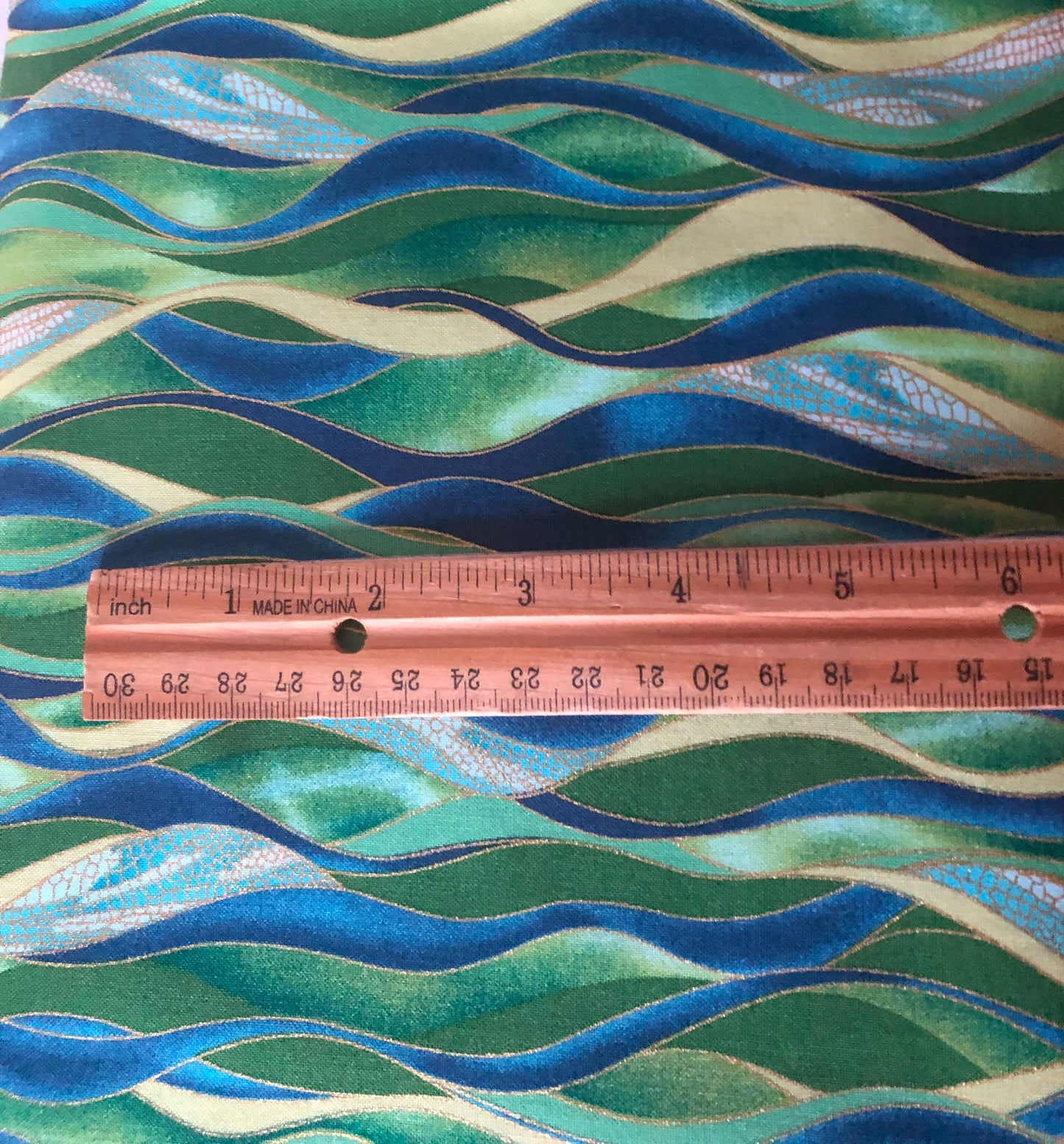 Kanvas Studio Dance of the Dragonfly Metallic Waves Emerald, Benartex, Designer Cotton, Quilting Fabric, Sold by YARD