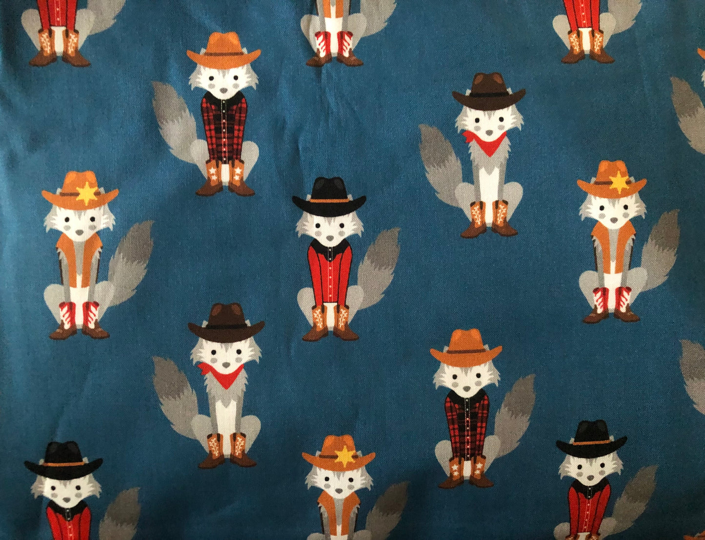Robert Kaufman Coyote Cowboy by Andie Hanna, Designer Cotton Fabric, Quilting Fabric, Sold by YARD