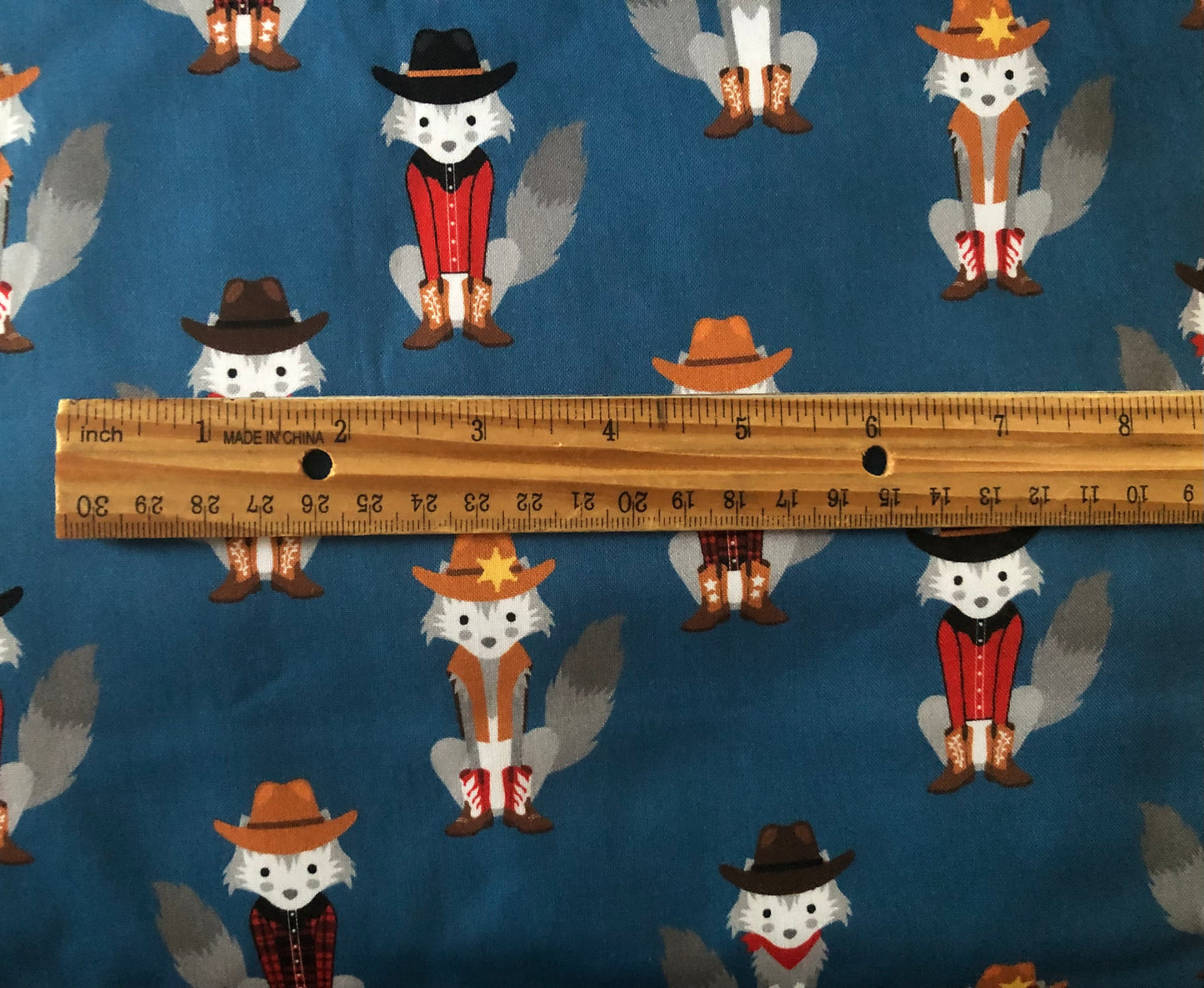 Robert Kaufman Coyote Cowboy by Andie Hanna, Designer Cotton Fabric, Quilting Fabric, Sold by YARD