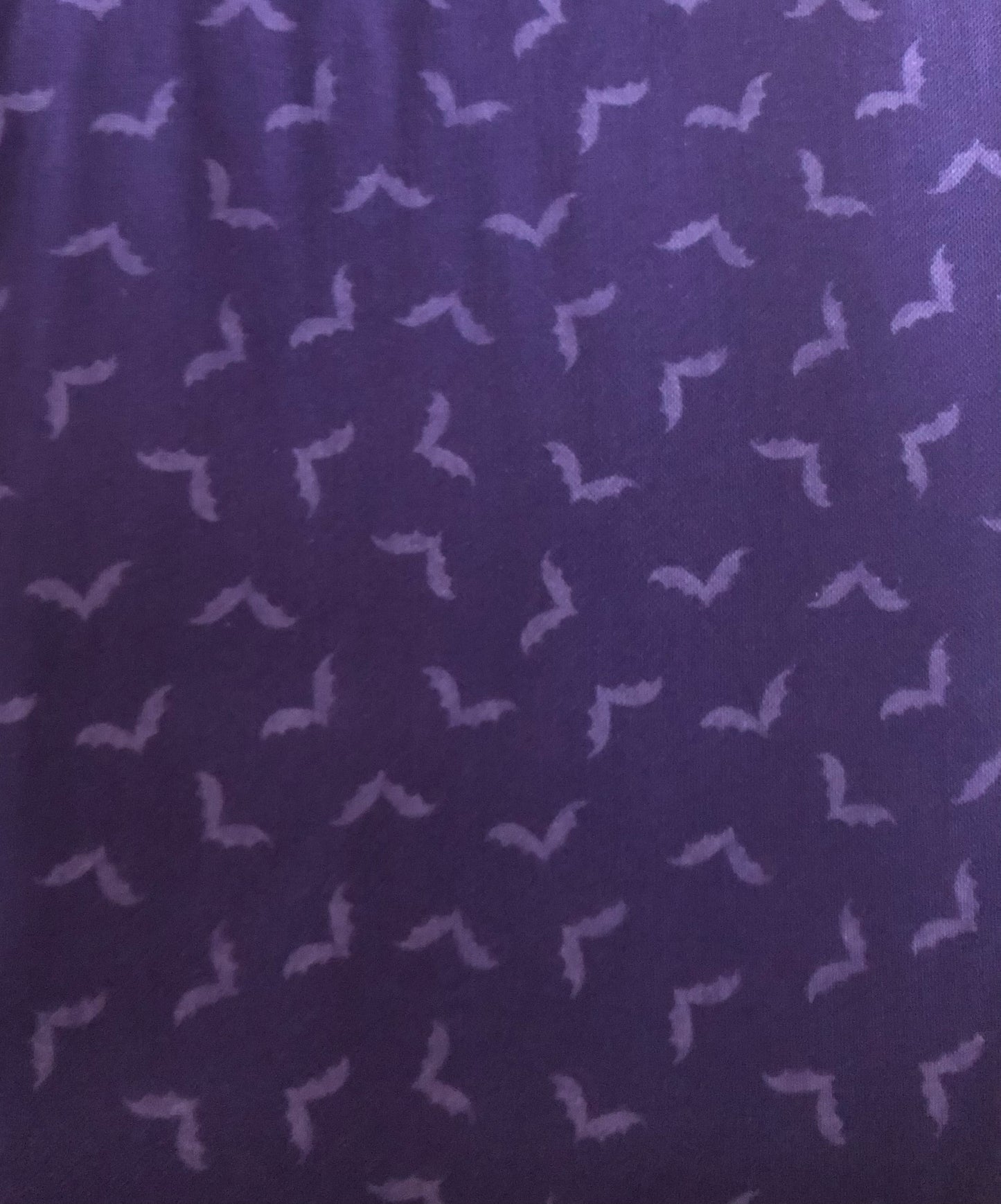 Michael Miller Howl-o-ween Fright Night by Casey Krimmel Purple Bats Halloween, Designer Cotton Fabric, Quilting Fabric, Sold by YARD