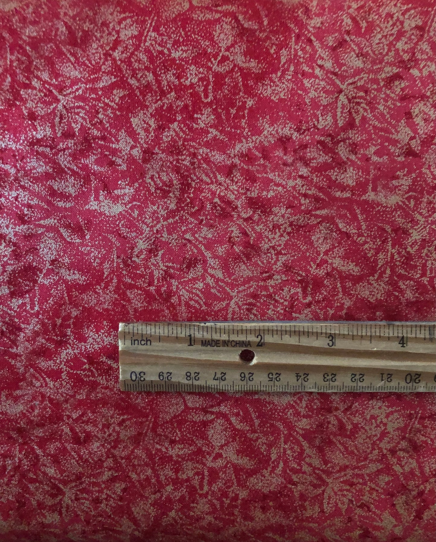 Michael Miller Metallic Cherry Red Fairy Frost, Designer Cotton, Quilting Fabric, Sold by YARD