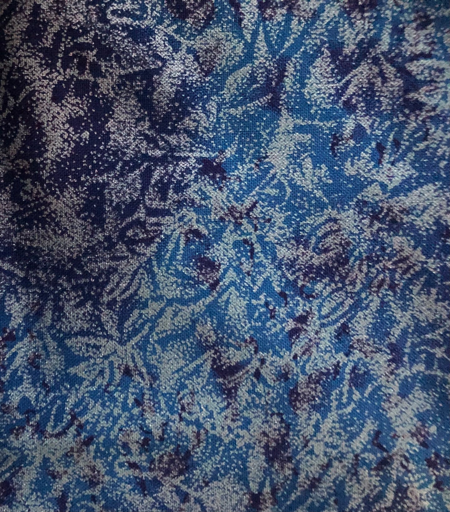 Michael Miller Metallic Blue Fairy Frost, Designer Cotton, Quilting Fabric, Sold by YARD